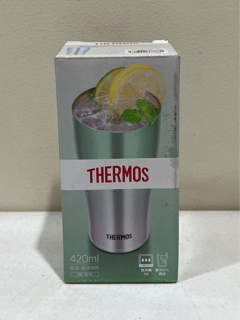 Thermos Insulated Cup (Category: Coffee & Tea Tableware) located in Taytay. Submitted by de.cafe (Listing ID 1303212897, Image 3). Description: Thermos Insulated Cup - Thermos JDE-421C - Vacuum Insulated Tumbler - Stainless green - For hot and cold - New with box and tags 💰 Php 600 🛵 Ships via same day delivery courier and gogoexpress.