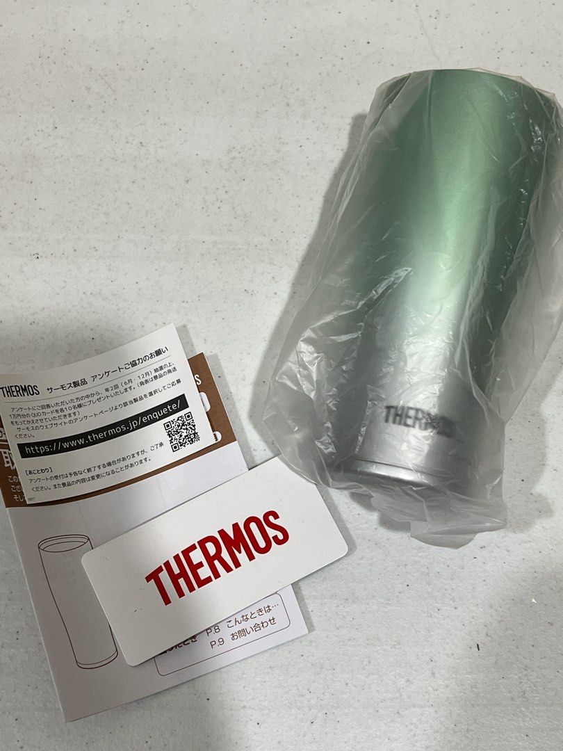 Thermos Insulated Cup (Category: Coffee & Tea Tableware) located in Taytay. Submitted by de.cafe (Listing ID 1303212897, Image 2). Description: Thermos Insulated Cup - Thermos JDE-421C - Vacuum Insulated Tumbler - Stainless green - For hot and cold - New with box and tags 💰 Php 600 🛵 Ships via same day delivery courier and gogoexpress.