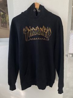 Thrasher Black Hoodie Warmer for Men’s, XL on tag dimes is 25 X 29