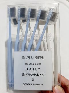 Toothbrush Set 10 Pieces Soft Bristles Slim Handle