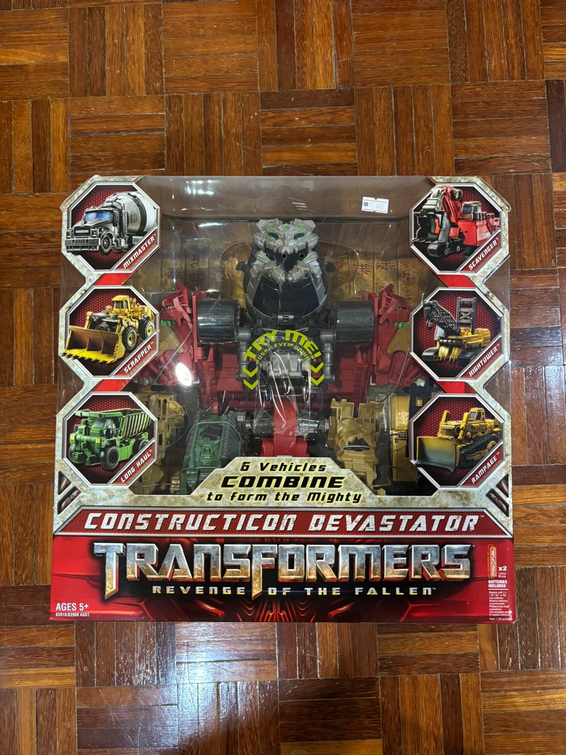 Transformers Devastator Set 7-in-1, 46 Cm, Figure Costruzione Voyager Class (6 Pezzi) Per Bambini, Colori Nero E Grigio, Hasbro B0998