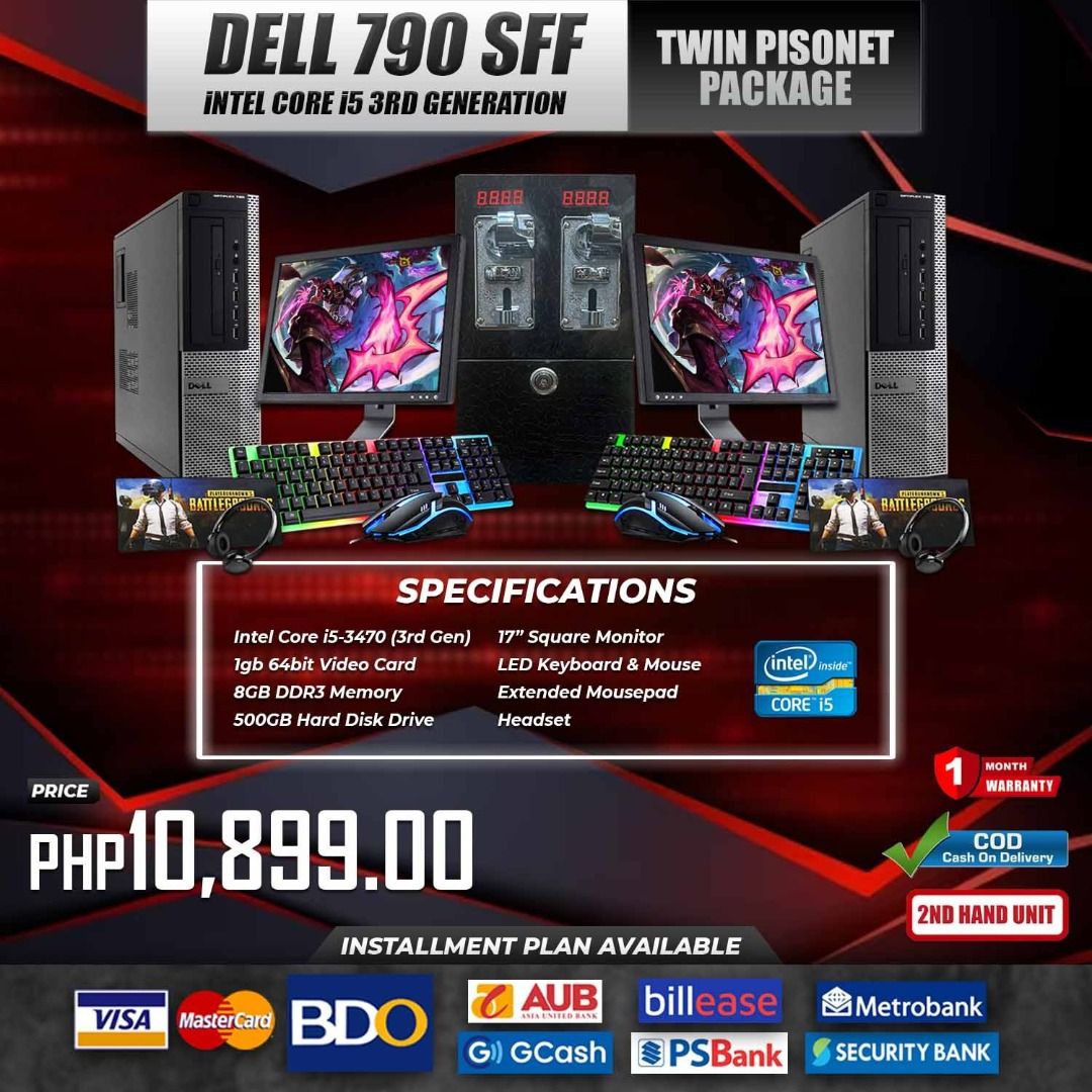✨✨TWIN PISONET PACKAGE✨✨ (Category: Desktops) located in Quezon City. Submitted by mariedesil12290 (Listing ID 1303099499, Image 3). Description: ✨✨TWIN PISONET PACKAGE✨✨ ✨✨TWIN PISONET PACKAGE✨✨ 🛒 𝐂𝐀𝐒𝐇 𝐎𝐍 𝐃𝐄𝐋𝐈𝐕𝐄𝐑𝐘 💸💸💸 ✨✨ 𝚰𝐍𝐒𝐓𝐀𝐋𝐋𝐌𝐄𝐍𝐓 𝐀𝐕𝐀𝚰𝐋𝐀𝐁𝐋𝐄 ✨✨ ✔️𝐂𝐑𝐄𝐃𝚰𝐓 𝐂𝐀𝐑𝐃𝐒 ✔️𝐆𝐆𝚰𝐕𝐄𝐒 ✔️𝐁𝚰𝐋𝐋𝐄𝐀𝐒𝐄 ✨ TWIN PISONET PACKAGE - 9,898.00 - Intel Core i3 2nd gen - 8GB RAM - 500GB HDD - 1GB 64BIT Video Card - 