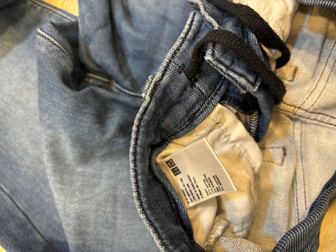 Uniqlo denim joggers new arrivals