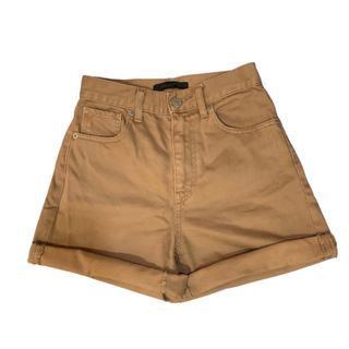 Uniqlo High Waist Brown Baggy Denim Shorts