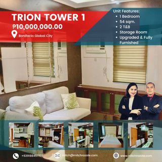 Upgraded, Fully Furnished 1 Bedroom Unit For Sale at Trion Tower 1 BGC