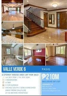 VALLE VERDE 6 HOUSE AND LOT FOR SALE