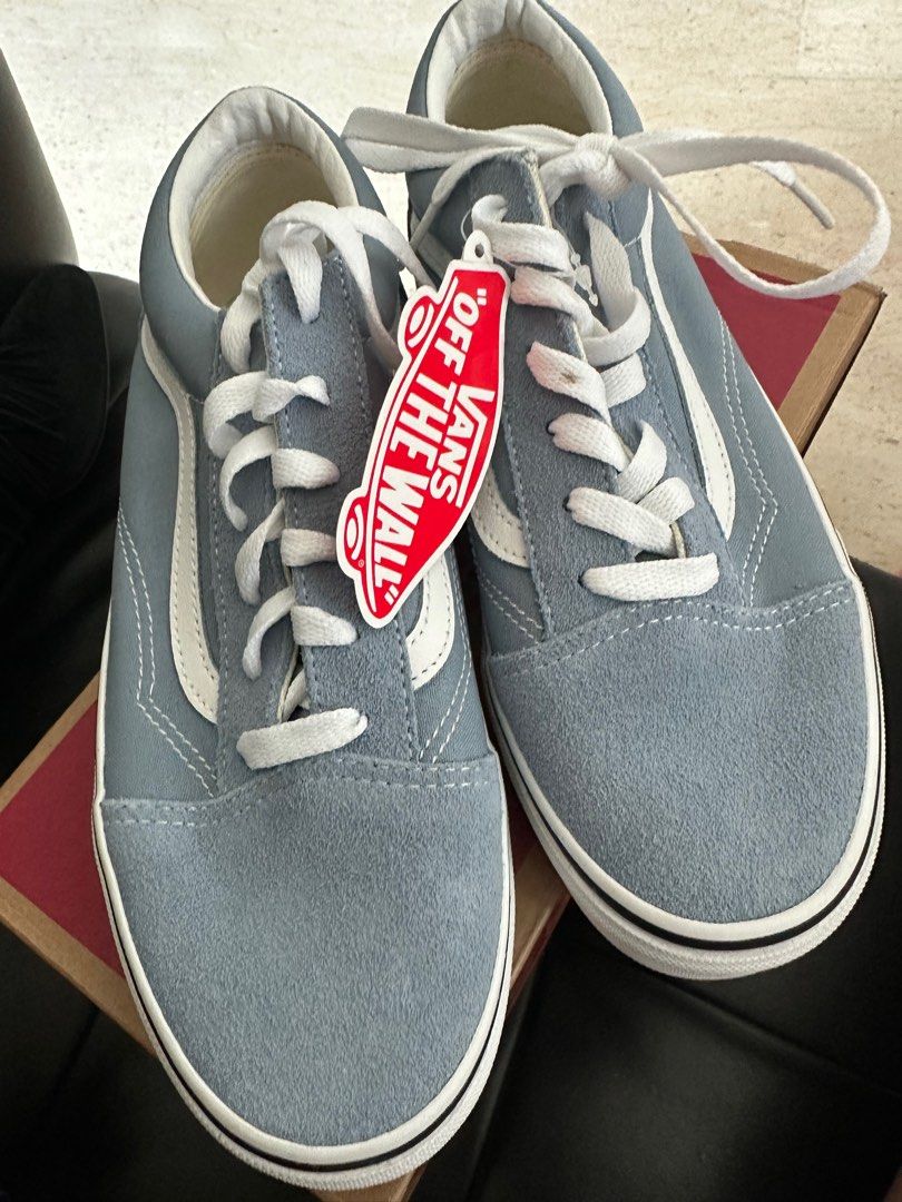 Low top vans baby blue online