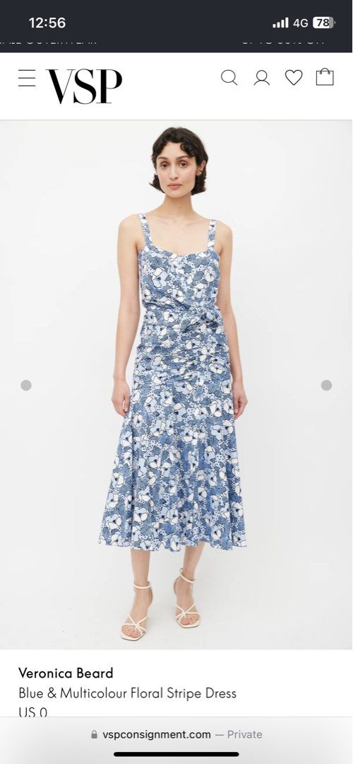 Veronica beard blue dress clearance