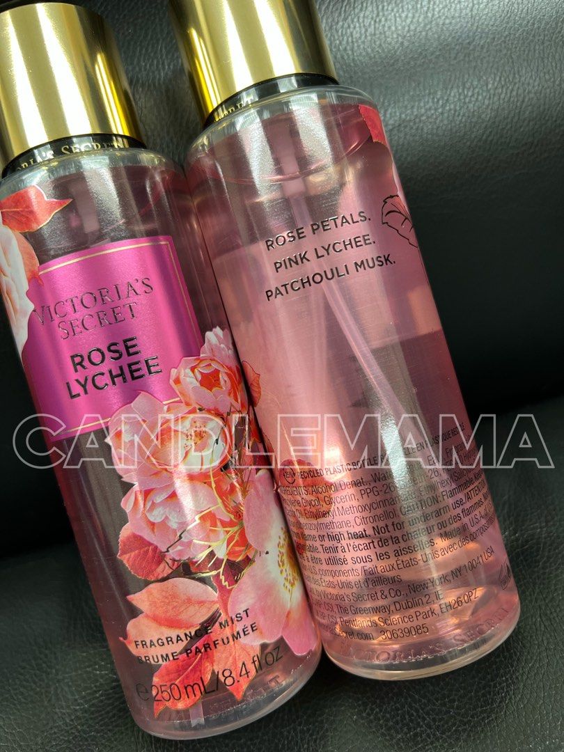由 bathandbodyworks.hk (刊登 ID 1303138347，圖片 2) 提交，位於 Hong Kong 的 現貨包郵❤️Victoria's Secret Rose Lychee Fragrance Mist 250ml ⭐️VS mist (類別：健康及美容 - 香水＆香體噴霧)，說明：$128 / bottle ✅Authentic 。