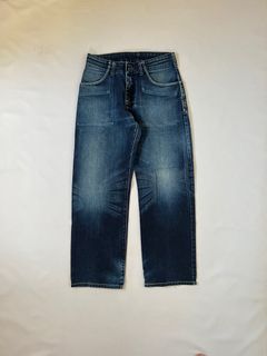 Vintage levis faded dark blue baggy denim pants