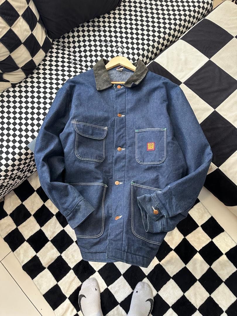 VINTAGE WRANGLER BIG BEN CHORE JACKET Men s Fashion Coats Jackets and Outerwear on Carousell