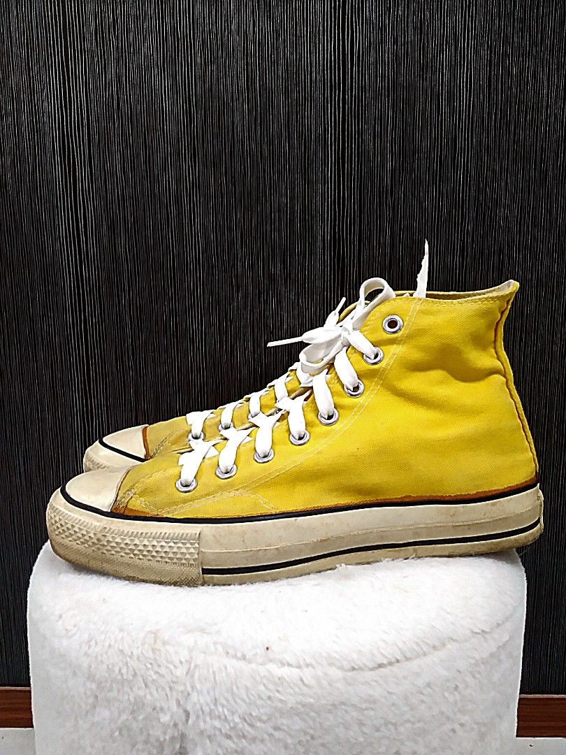 Vintage Yellow Converse Extra Stitch USA