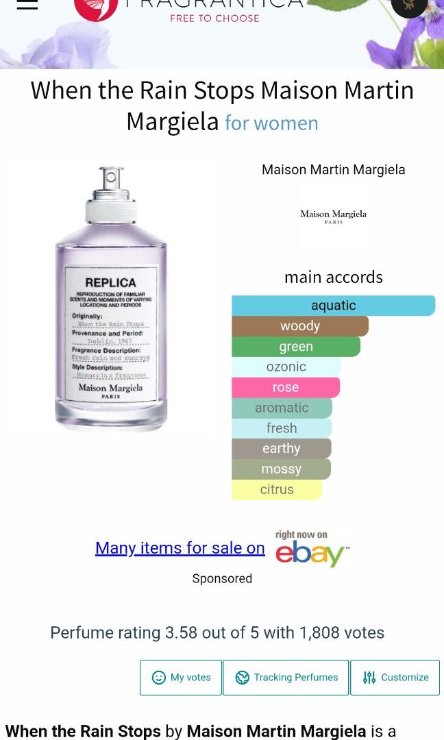 When the Rain Stops Maison Martin Margiela (Tester in Retail Box