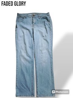 Wide leg faded glory jeans