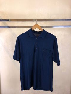 Ysl Navy Blue Pocket Polo Shirt