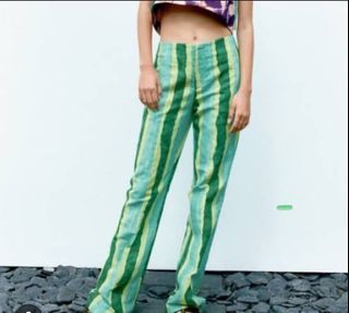 Zara Low waist Linen Pants