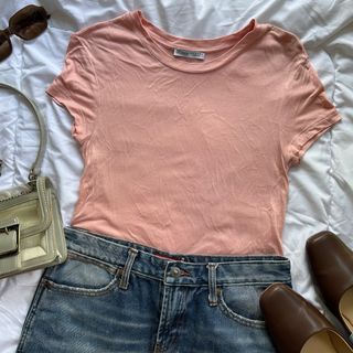 Zara Pink Basic Full Length Top
