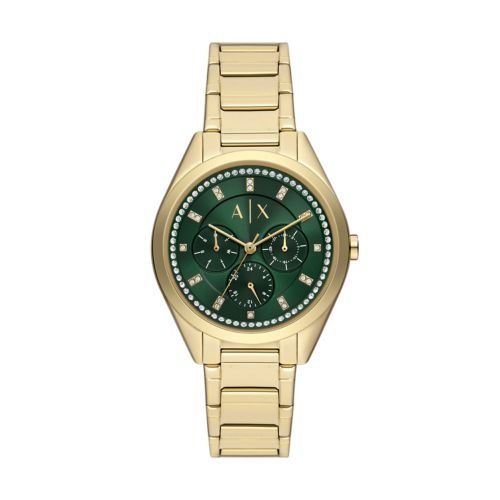 100 Authentic Warranty Armani Exchange Gold Chronograph Bracelet Watch 38mm AX5661 Women s Fashion Watches Accessories Watches on Carousell