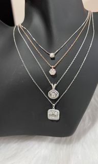 14K and 18K Gold Diamond Necklaces