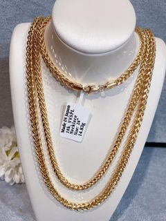 18K Japan Gold foxtail necklace