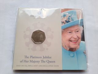 2022 UK 50p QE II Platinum Jubilee