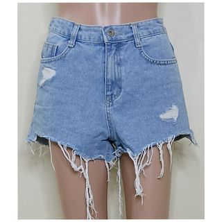 28 Inches Cut Out Denim Shorts