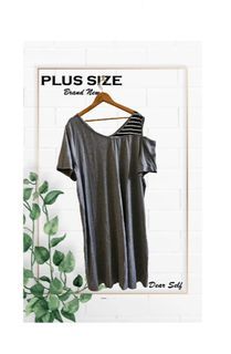 3XL-4XL BRAND NEW Plus size Gray Dress