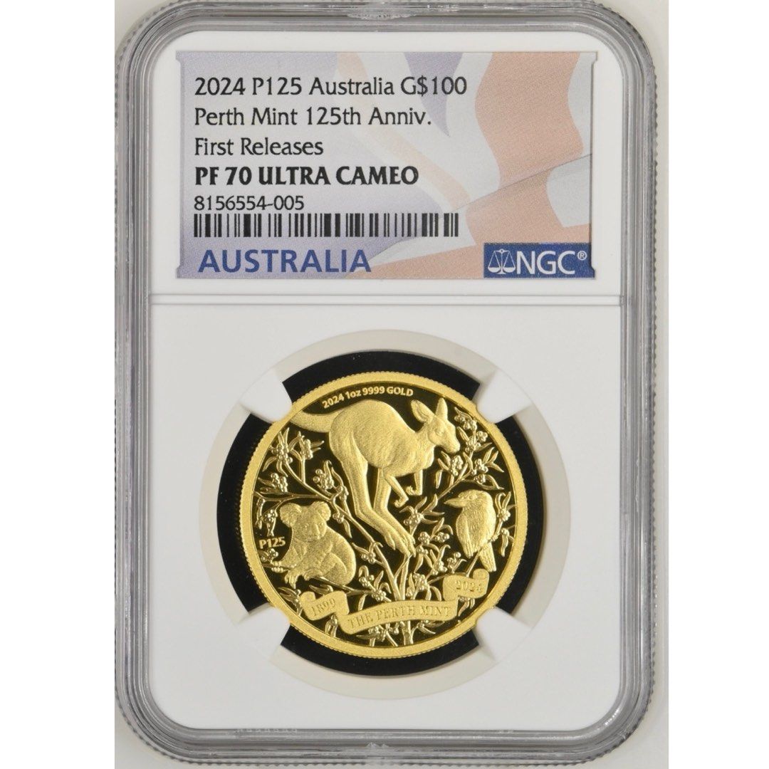 首批滿分澳洲珀斯鑄幣廠125週年精鑄金幣1盎司Perth Mint 125th Anniversary 2024 1oz Gold Proof  Coin NGC70, 家庭電器, 其他家庭電器- Carousell
