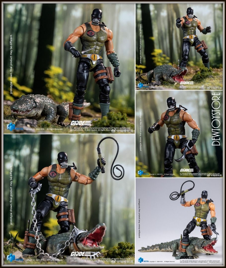 Hiya Toys Exquisite Mini Series 1 18 4 Scale Action Figure EMG0359 G.I. GI Joe Croc Master Fiona Hobbies Toys Toys Games on Carousell