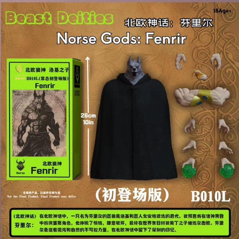 預訂 B011L 野獸神靈 芬里爾 戰損黃髮版 Shf size 1/12 超西布羅尼 /超3布羅尼/初始布羅尼 [數量限定], 預購 ...