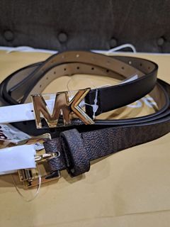 💯 Michael Kors MK  2 for 1 Belt Large