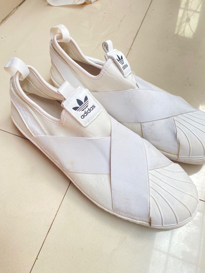 Adidas Slip on superstar 80s original Sepatu slip on adidas pria putih size44