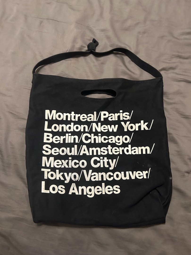 American Apparel city tote bag black
