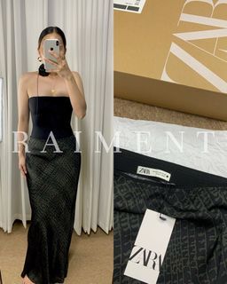 AVAILABLE- Brand new zara low rise viscose long skirt