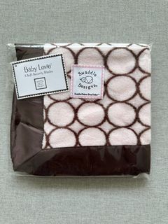 Baby small security blanket pink