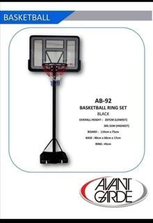Basketball board with stand