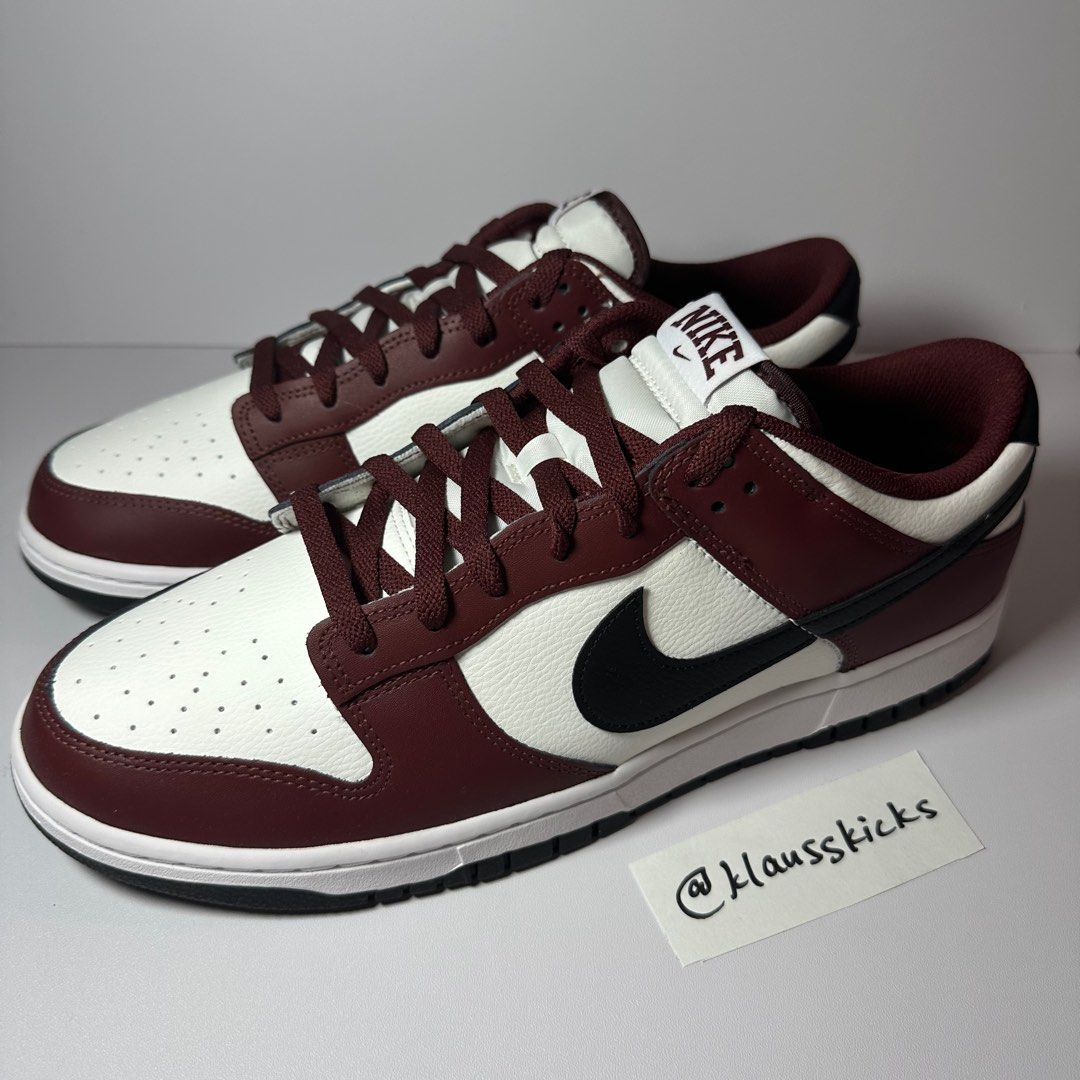 Below RETAIL DUNK LOW DARK TEAM RED BLACK Men s Fashion Footwear Sneakers on Carousell