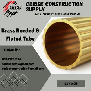 Brass Reeded & Fluted Tube