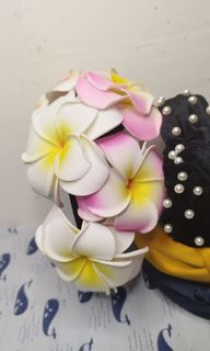 Bundle Zoestar Hawaii Plumeria Flower Hair Clips Accessories