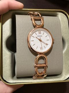 Fossil Carlie Rose Gold Stainless Steel Watch ES5273