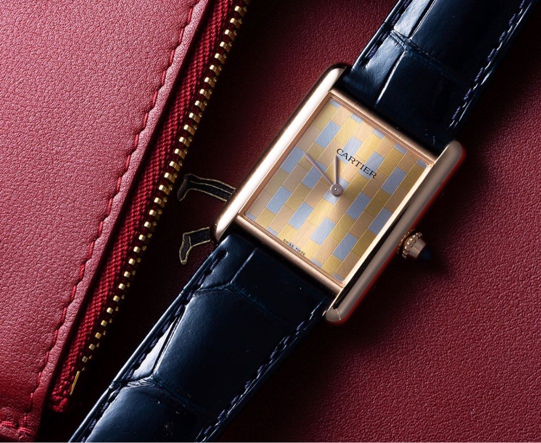 Cartier Tri gold Tank Louis Luxury Watches on Carousell