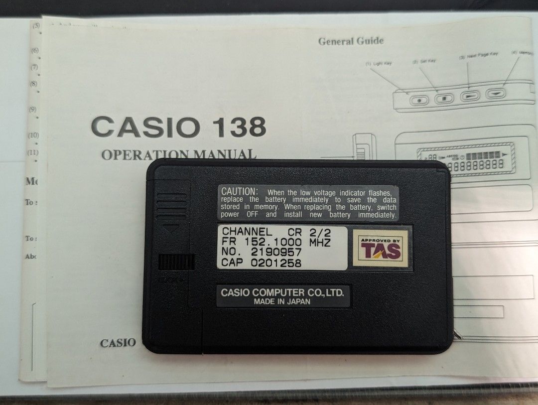 Pager watch casio cheap