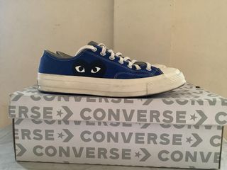 CDG Converse Low Blue