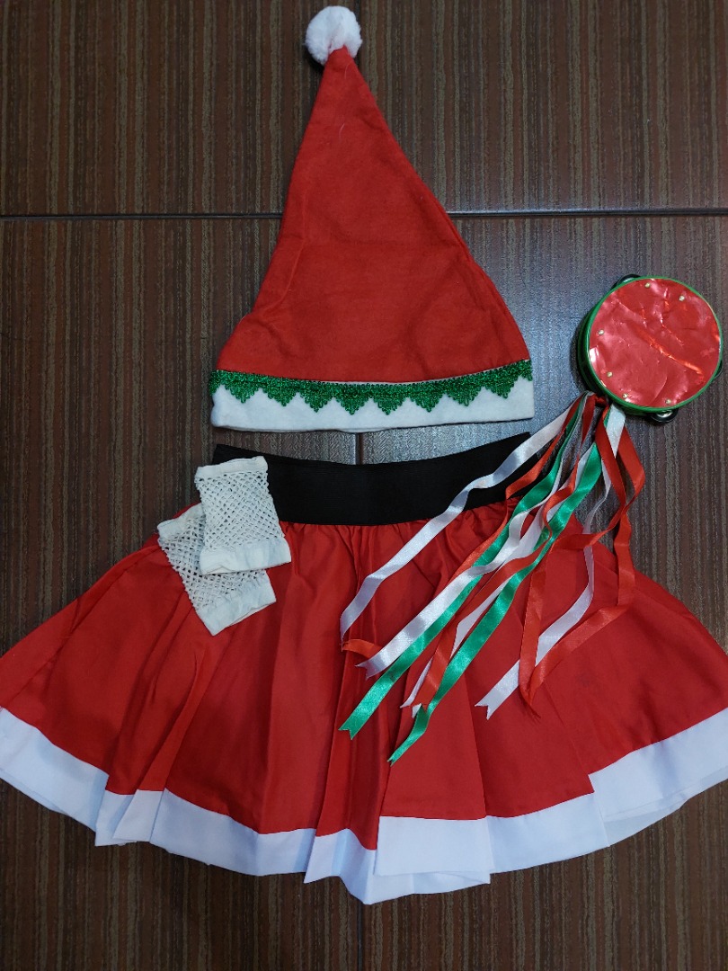 Christmas Santa Skirt Hat Set Babies Kids Babies Kids Fashion on Carousell