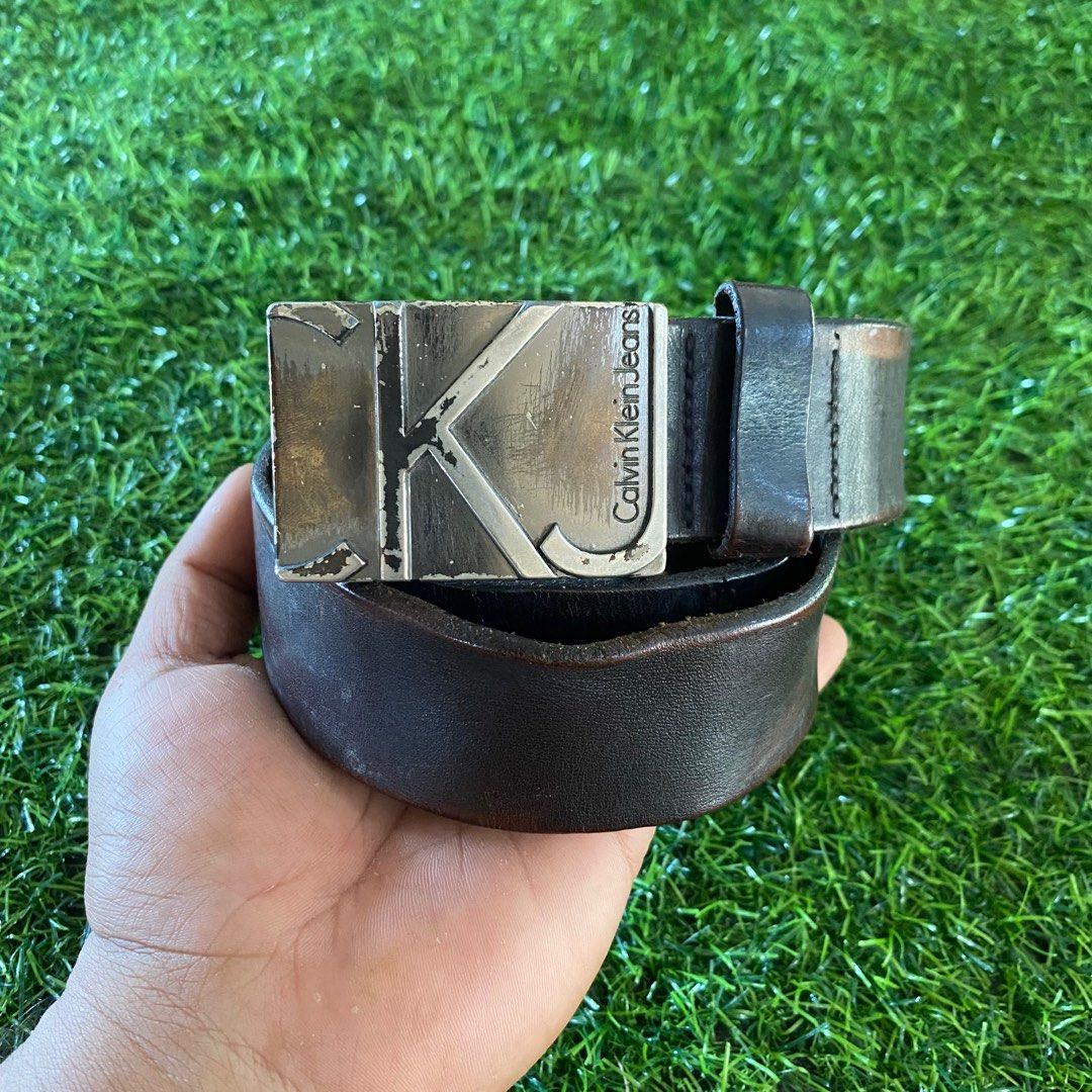 Buckle belt calvin klein clearance