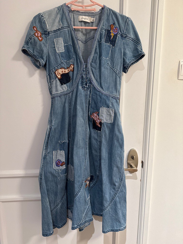 Coach denim dress top