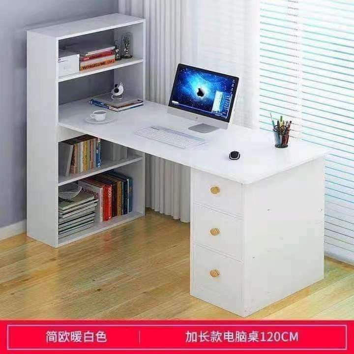 COMPUTER TABLE WITH DRAWER (Category: Tables & Sets) located in Manila. Submitted by bambooreye87652 (Listing ID 1303259387, Image 2). Description: 1,900php COMPUTER TABLE WITH DRAWER Dimensions: 120cm Length 43cm Width 120cm Height Colors Available: Grain+White Wood Cedar Wind 📌material-particle board laminated wood 📌Countertop material-fire board 📌disassembled with manual ——————————————— ➡️SAMEDAY DELIVERY VIA LALAMOVE W/IN METRO MANILA.