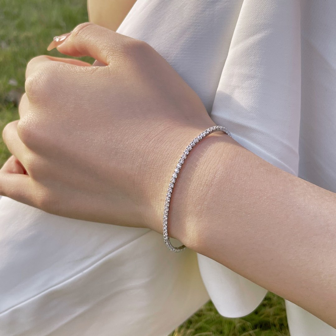 Poh Heng Diamond Bracelet Diamond Tennis Bracelet, Women's Fashion