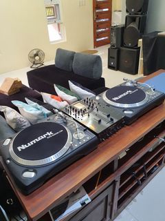 dj turntable set djm 909 pair of numatk ttx