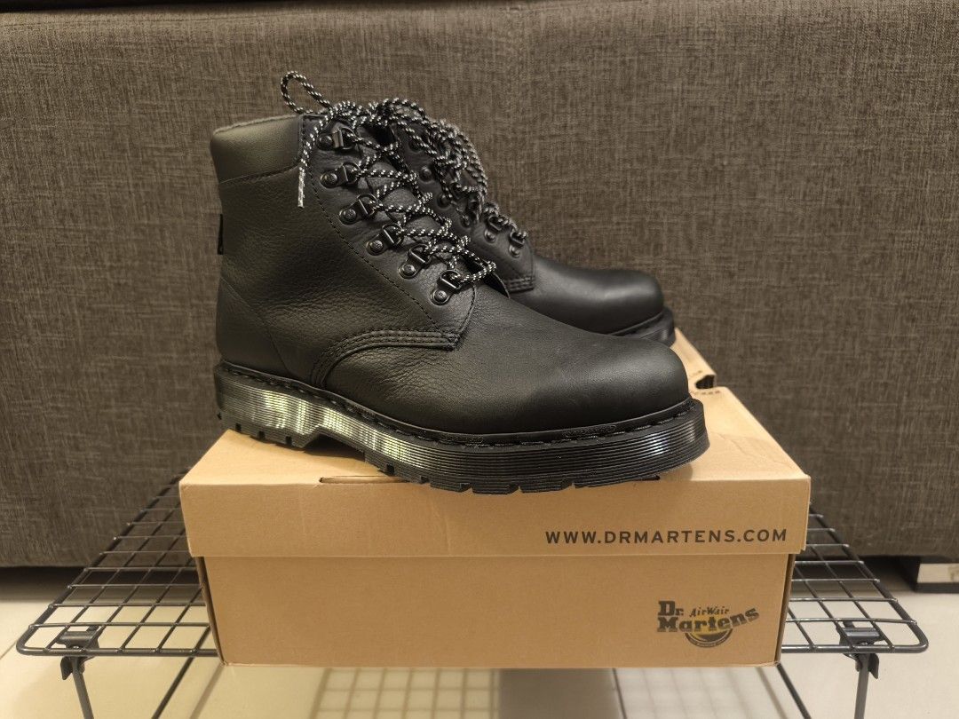 Dr Martens Black 939 Wintergrip Mono Leather Hiker Style Tailgate Waterproof Boots Original Authentic New in Box Unworn UK9 US10 EU43 27cm Retailed RM1 429 Now RM899 Men s Fashion Footwear Boots on